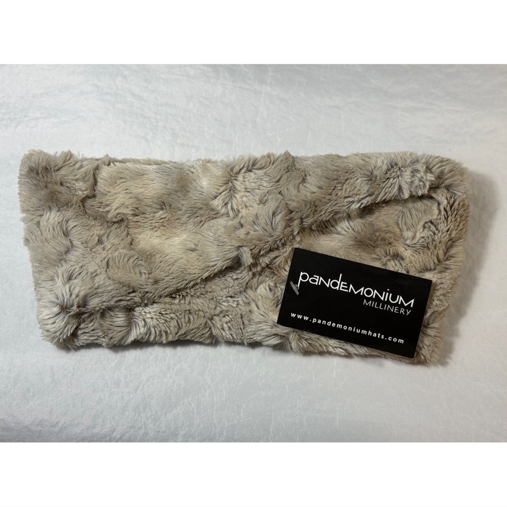Gray Faux Fur Headband